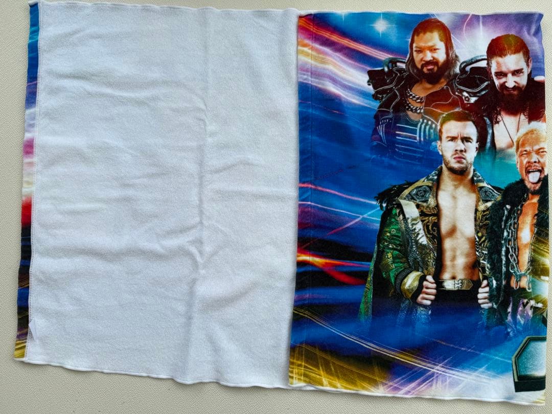 【非売品・未使用】AEW新日本プロレス STRONGSPIRITS バスタオル