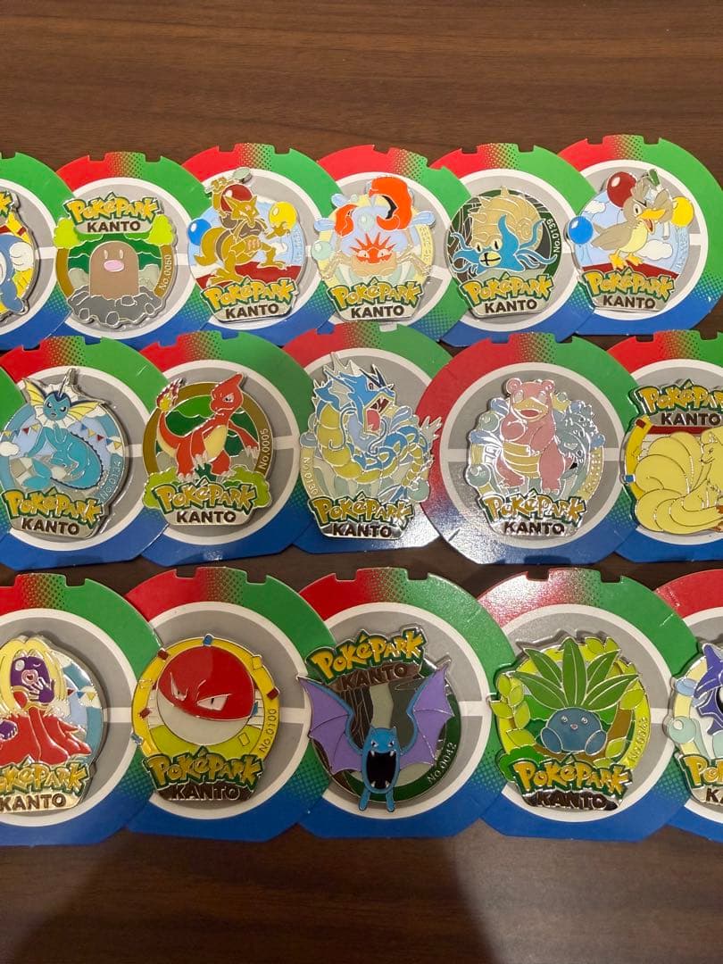 【ポケパークカントー】ポケモンピンズセット　全18種