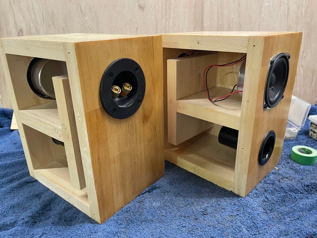 wooden8 Wバスレフ 自作スピーカー