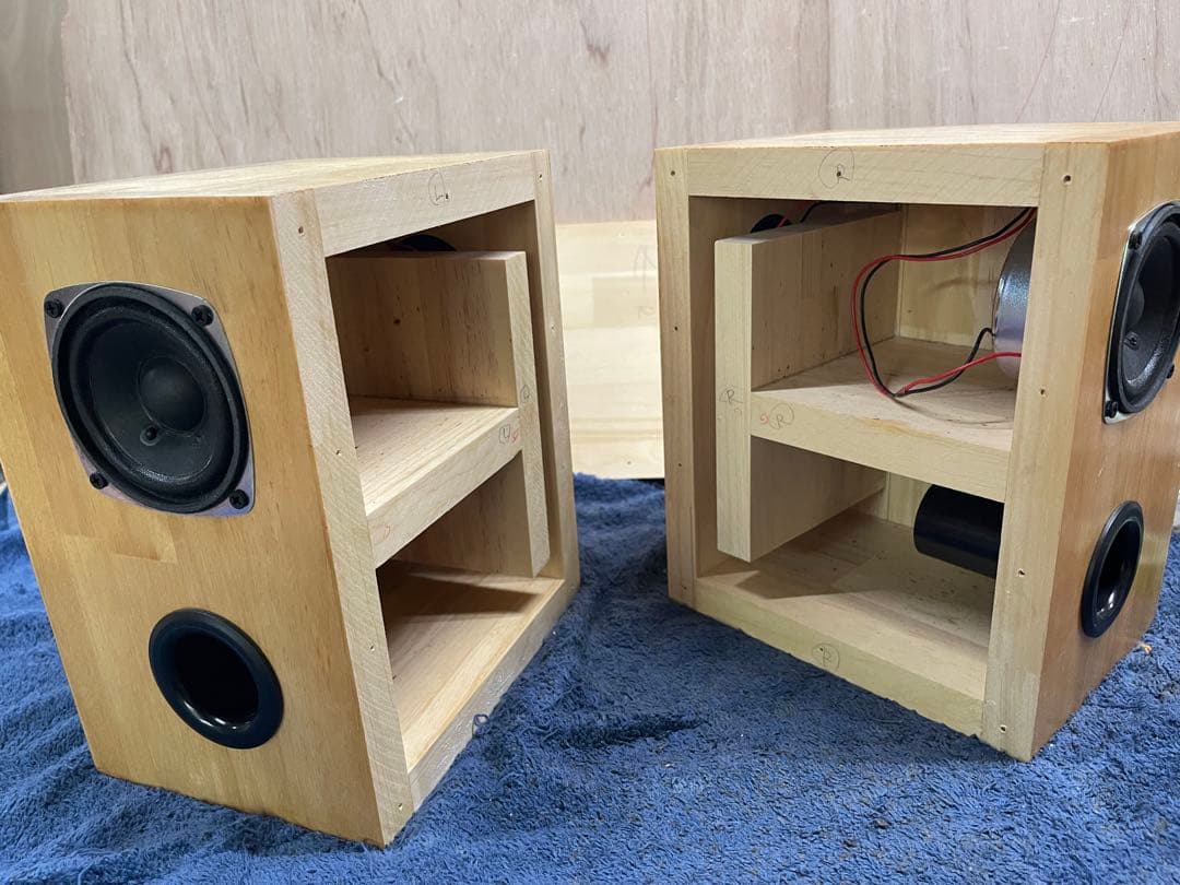 wooden8 Wバスレフ 自作スピーカー