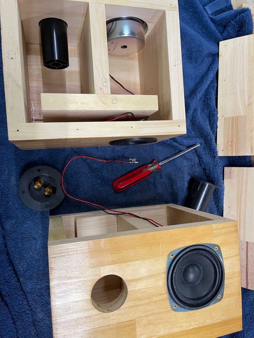 wooden8 Wバスレフ 自作スピーカー