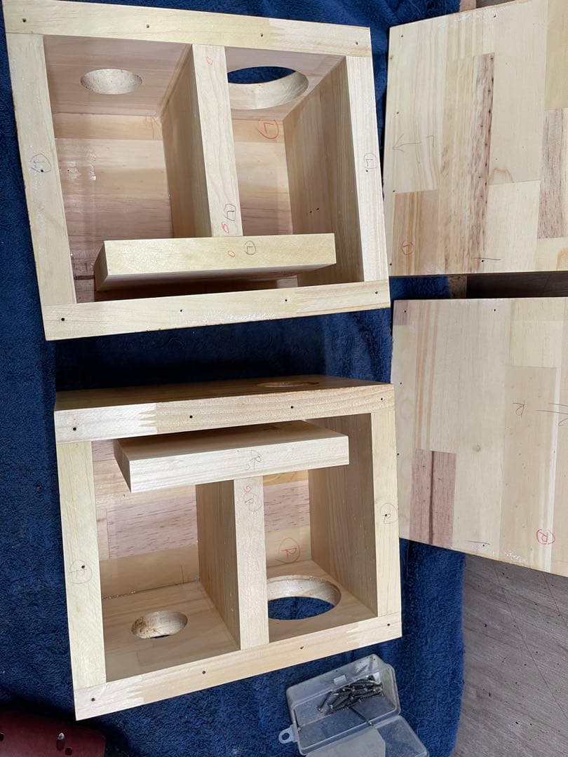 wooden8 Wバスレフ 自作スピーカー