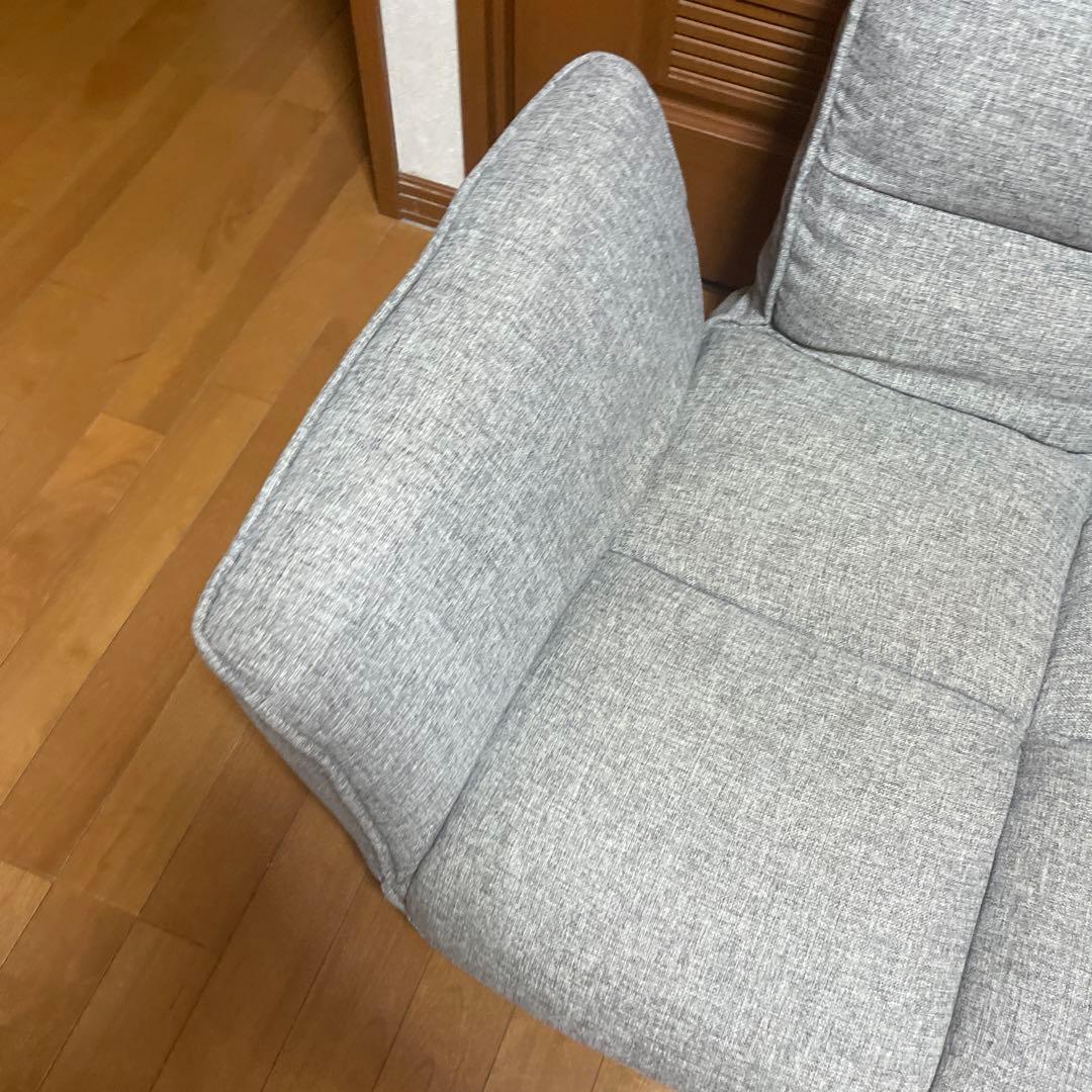 グレー 2人掛けソファ カインズTVが見やすいリクライニングソファグレーc2