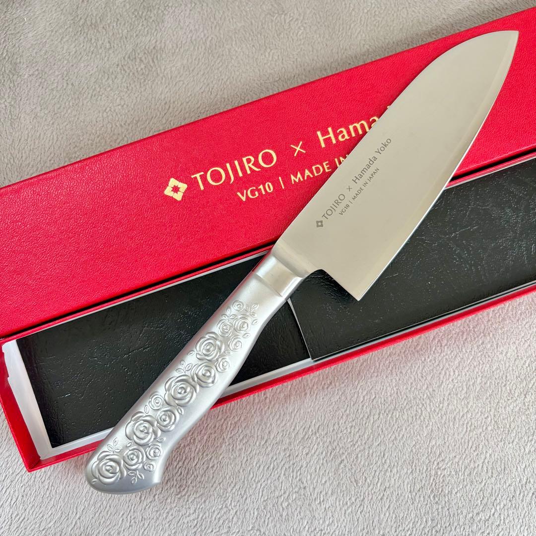 浜田ママプロデュース 使いやすい刀身の包丁 藤次郎 ロゼ 14.5cm 三徳包丁