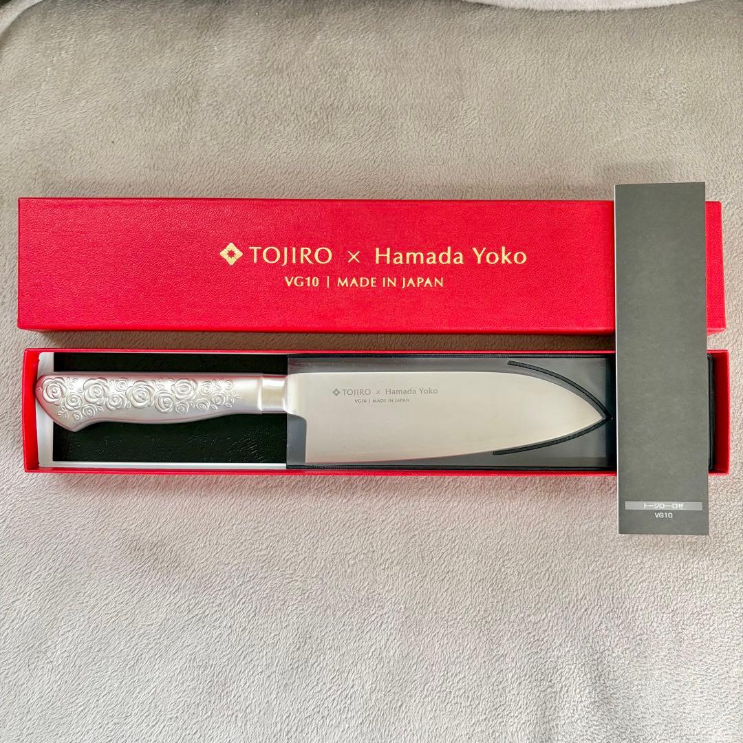 浜田ママプロデュース 使いやすい刀身の包丁 藤次郎 ロゼ 14.5cm 三徳包丁