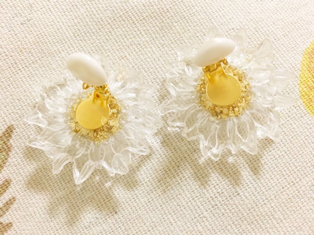 「ひまわりちゃん♡」ハンドメイド イヤリング
