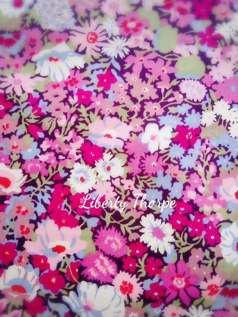 ✰Liberty Thorpeグレープ✰ 持ち手付巾着　L　体操服袋　入園入学