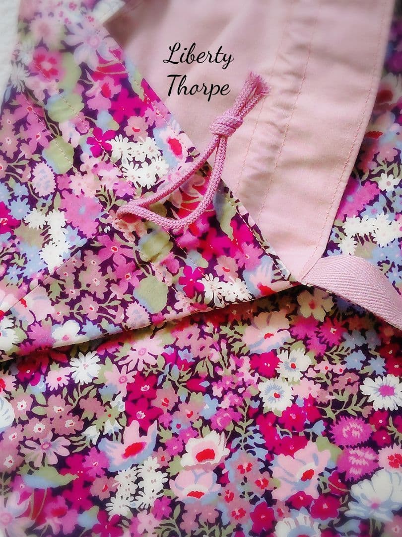 ✰Liberty Thorpeグレープ✰ 持ち手付巾着　L　体操服袋　入園入学
