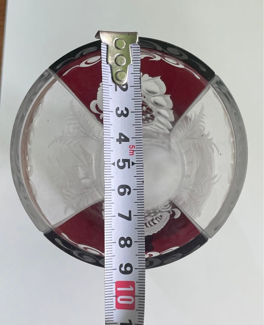 【値下げ】ボヘミアンガラス 花瓶 Egermann エーゲルマン