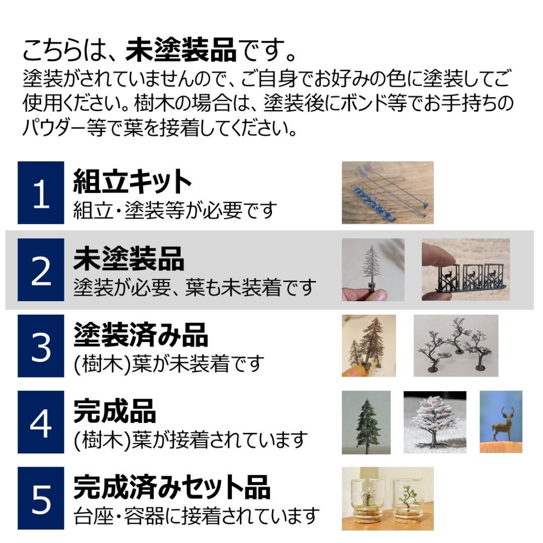 [ギーちゃん]節までリアルな竹の模型（1/150×60本）未塗装・新v