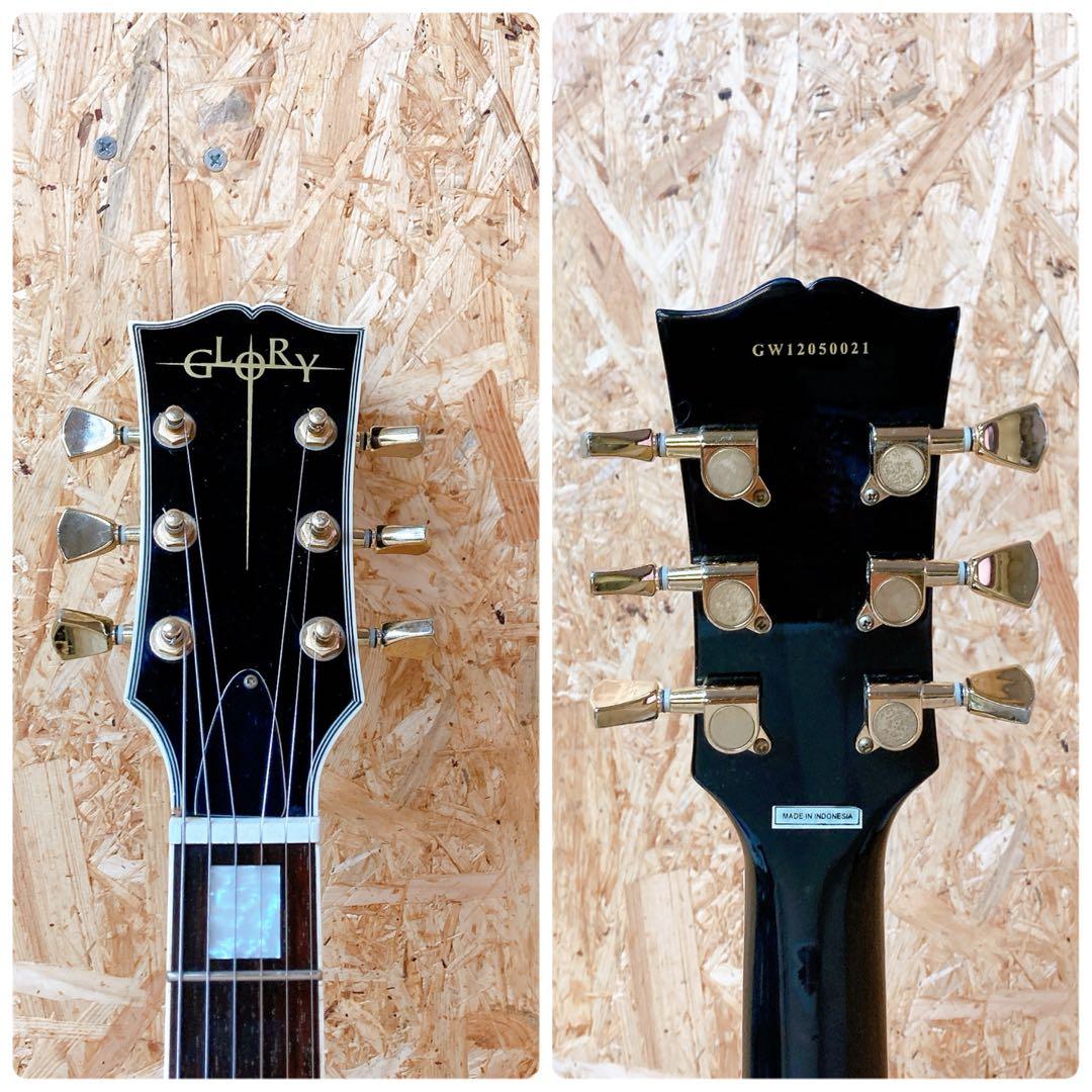 Glory グローリー　レスポールカスタム　ブラック　エレキギター