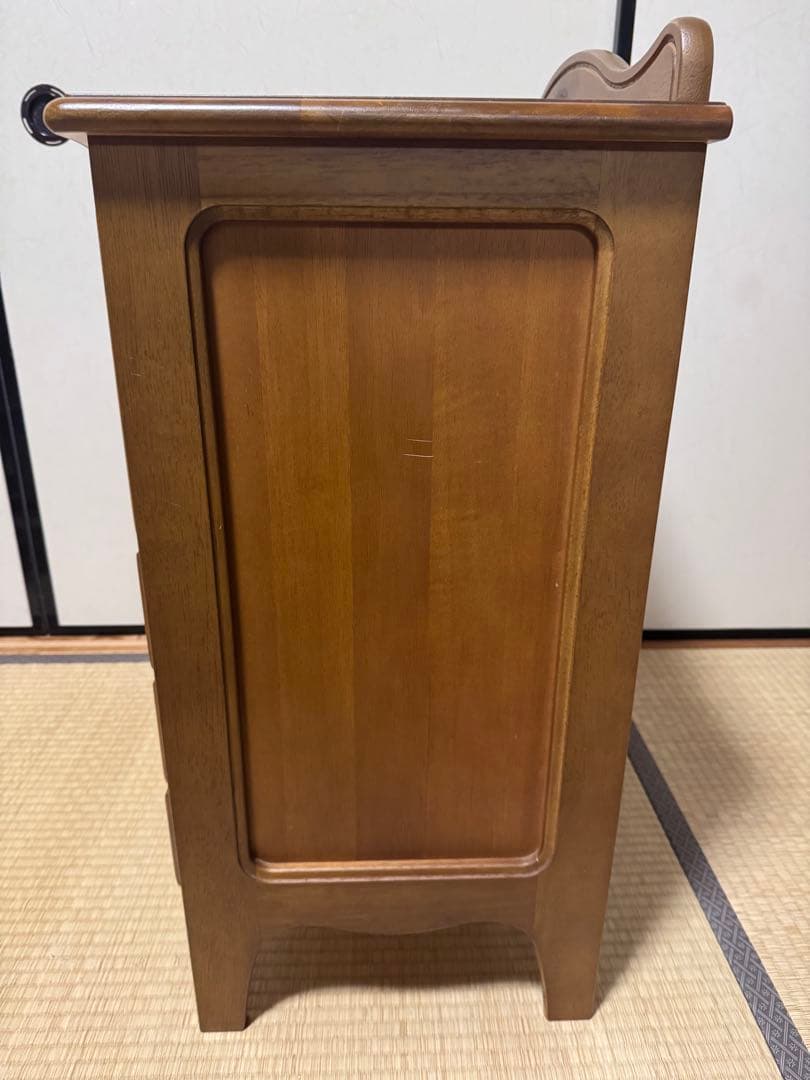 karimoku オールドカリモク キャビネット 木製ガラス扉キャビネット