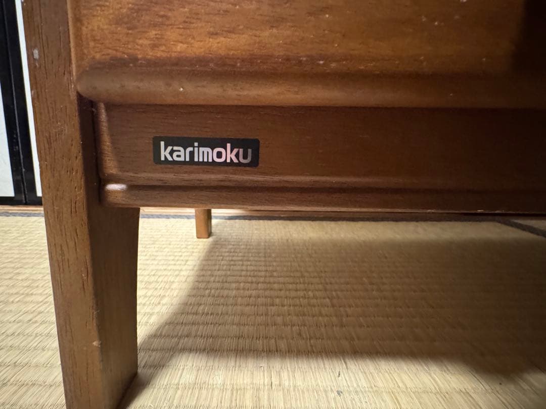 karimoku オールドカリモク キャビネット 木製ガラス扉キャビネット
