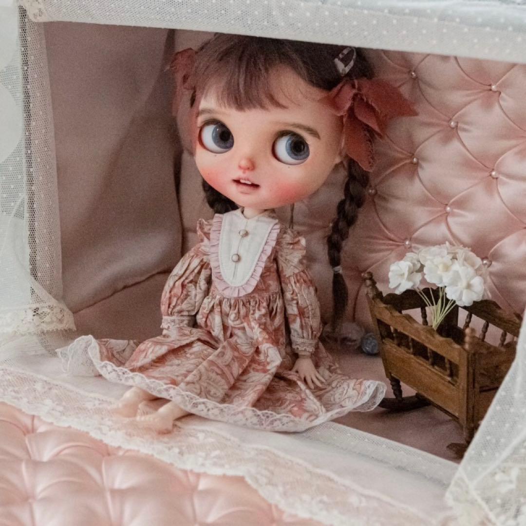 ぬいぐるみカゴ 人形収納 海外作家様 人形展示 部屋飾り 藤編み 箱 ブライス