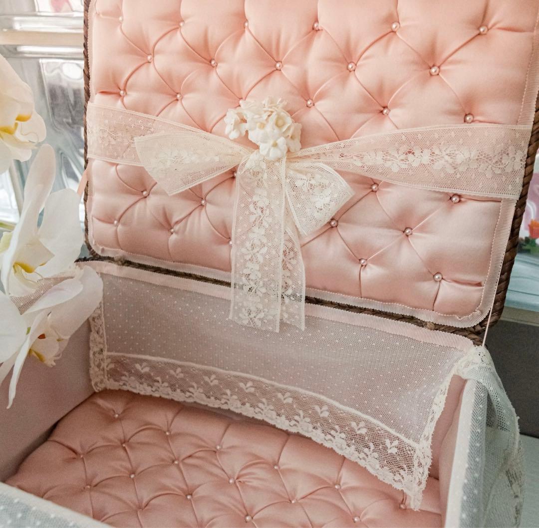 ぬいぐるみカゴ 人形収納 海外作家様 人形展示 部屋飾り 藤編み 箱 ブライス