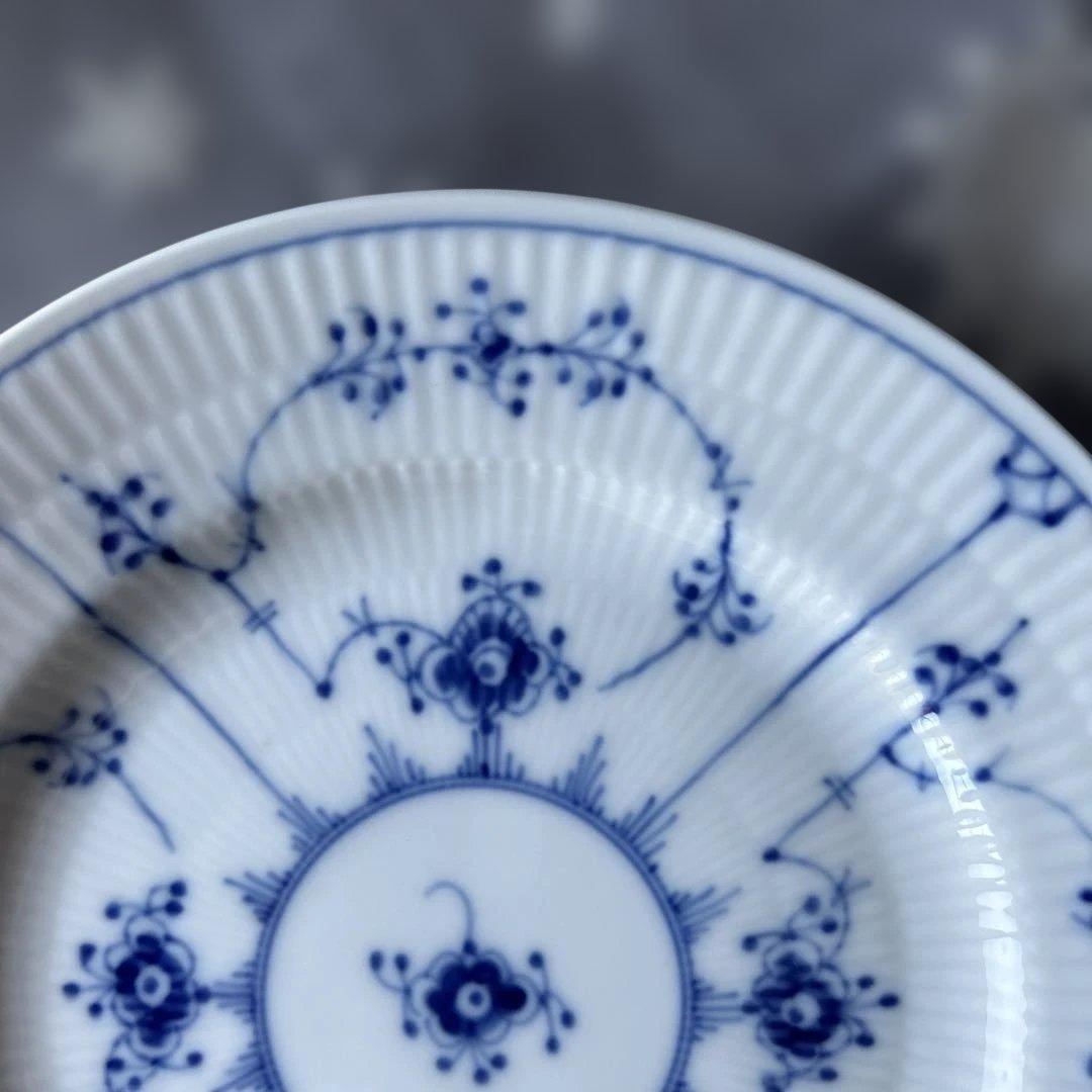 ロイヤルコペンハーゲン　ブルーフルーテッドプレイン　17cmプレート　ケーキ皿