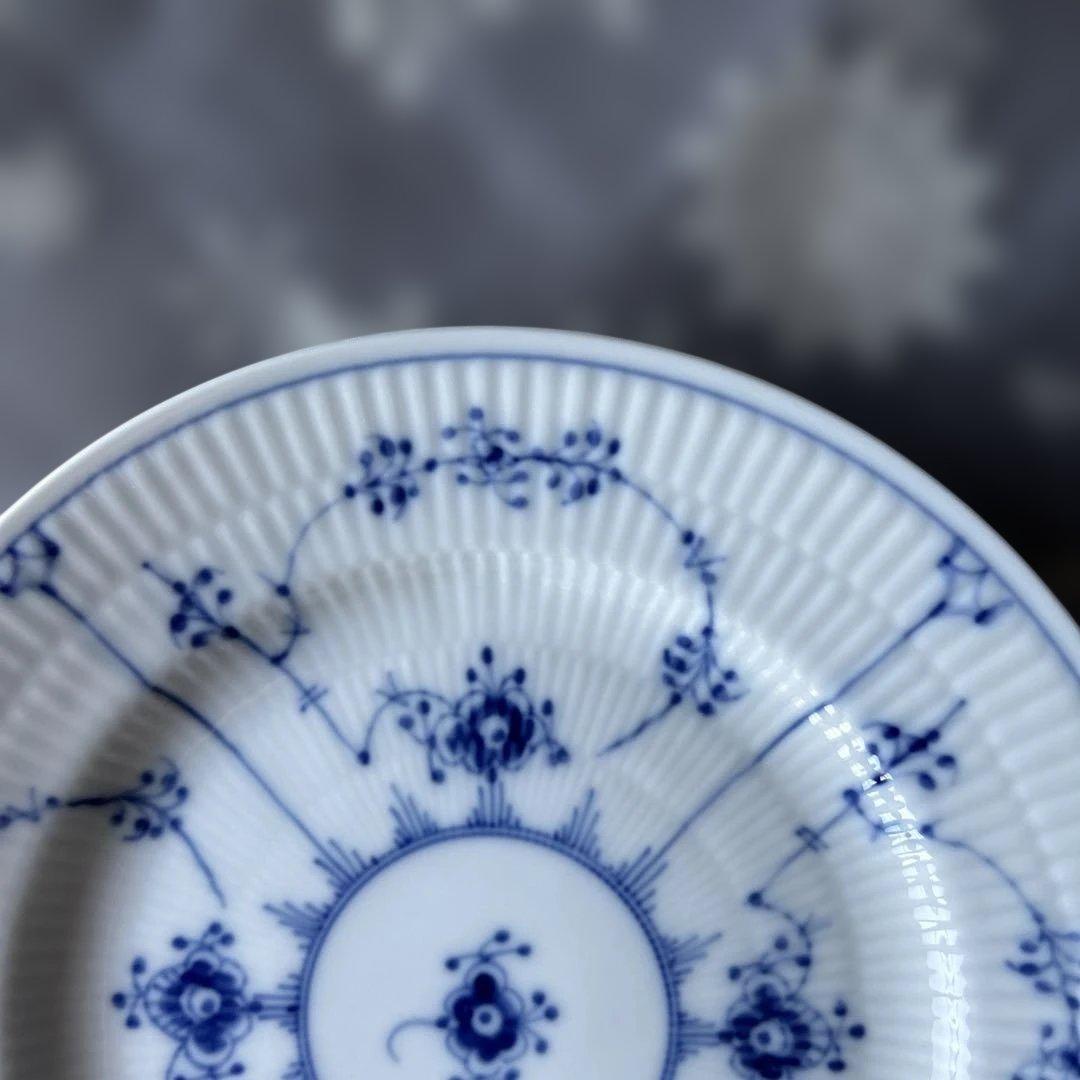 ロイヤルコペンハーゲン　ブルーフルーテッドプレイン　17cmプレート　ケーキ皿