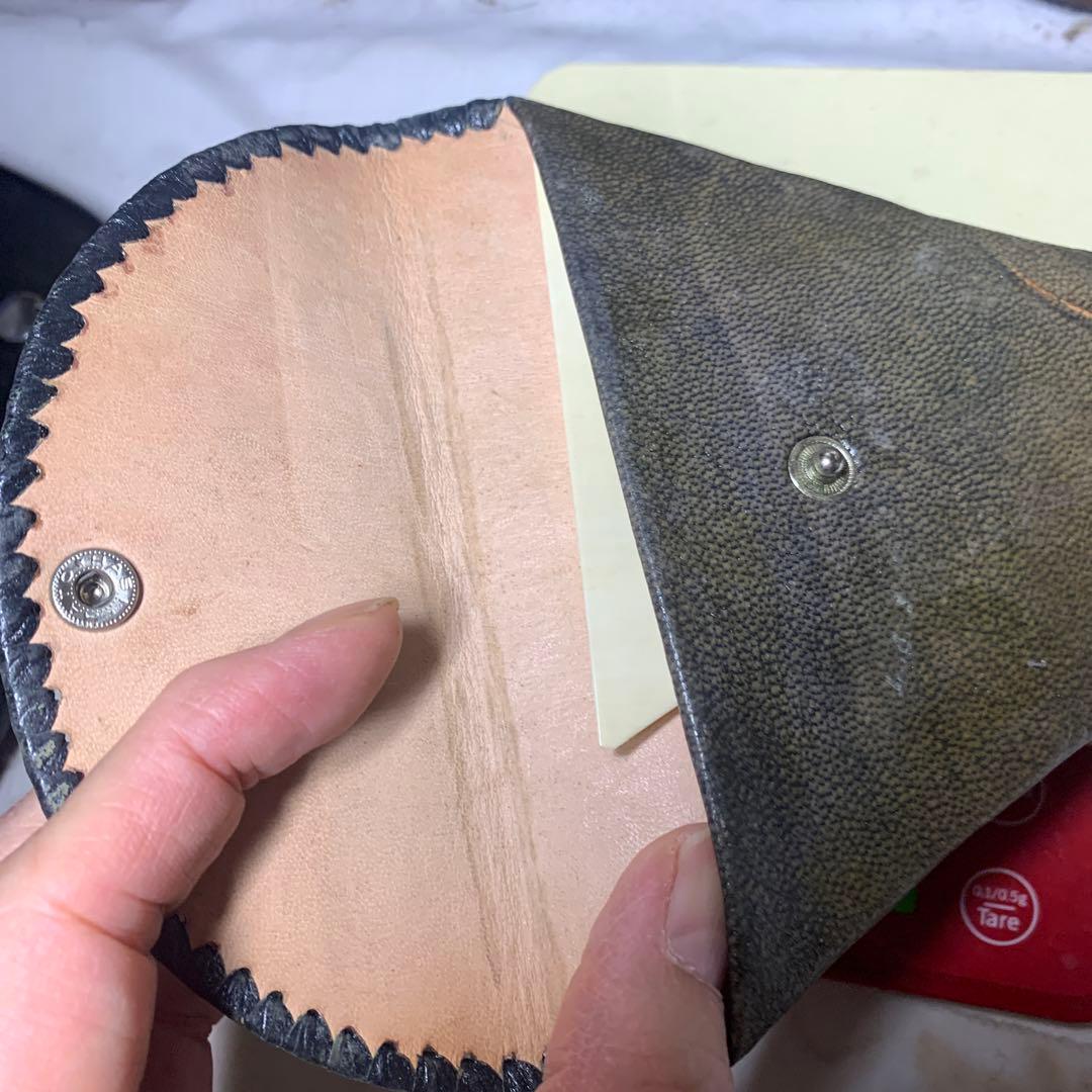 美品 三味線拨子 *牙製　本皮ケース付