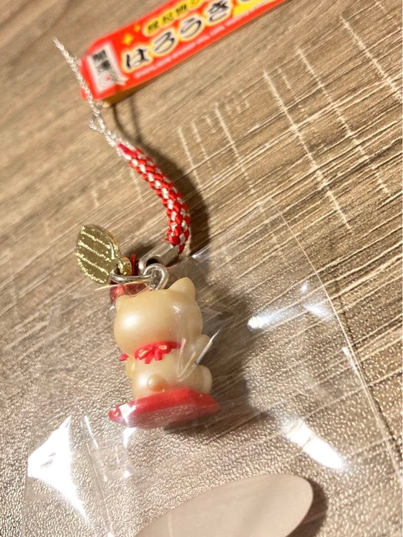 【レア・美品】ハローキティ(2003年) 開運招福 必勝運 はろうきてぃ 根付け