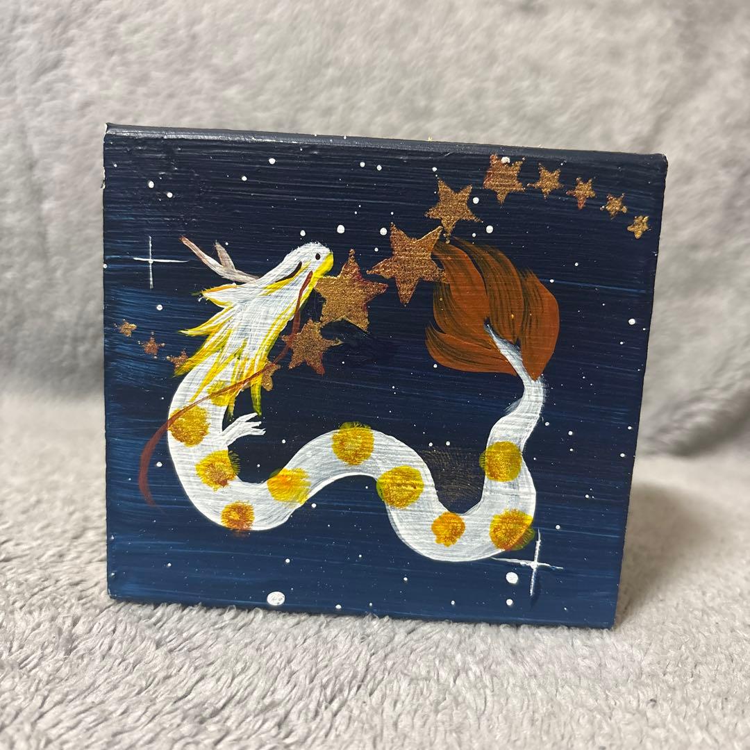 開運⭐︎お守りアート　白龍✖️フラワーオブライフ