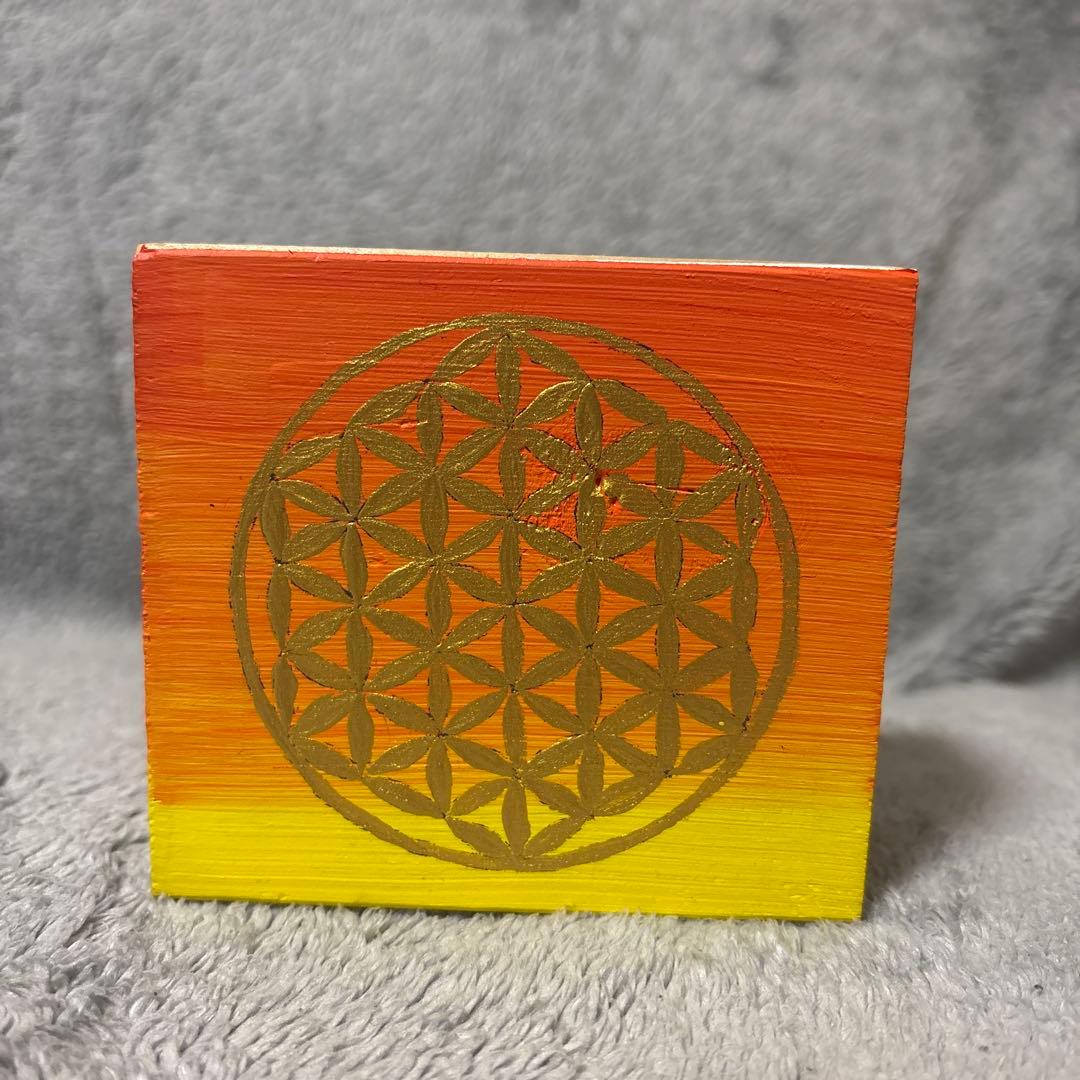 開運⭐︎お守りアート　白龍✖️フラワーオブライフ