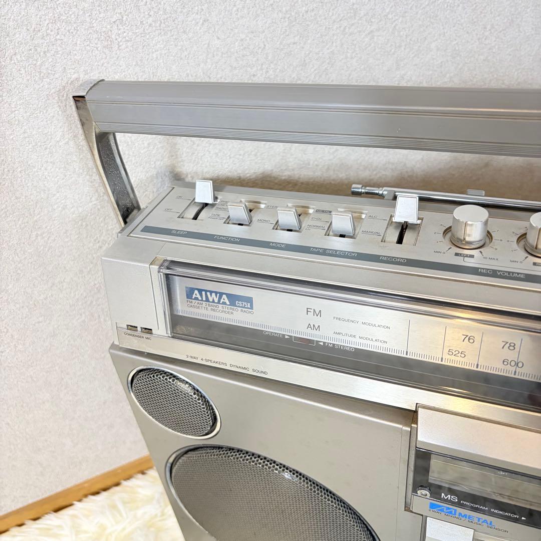 AIWA CS75X アイワ ステレオラジオカセットレコーダー