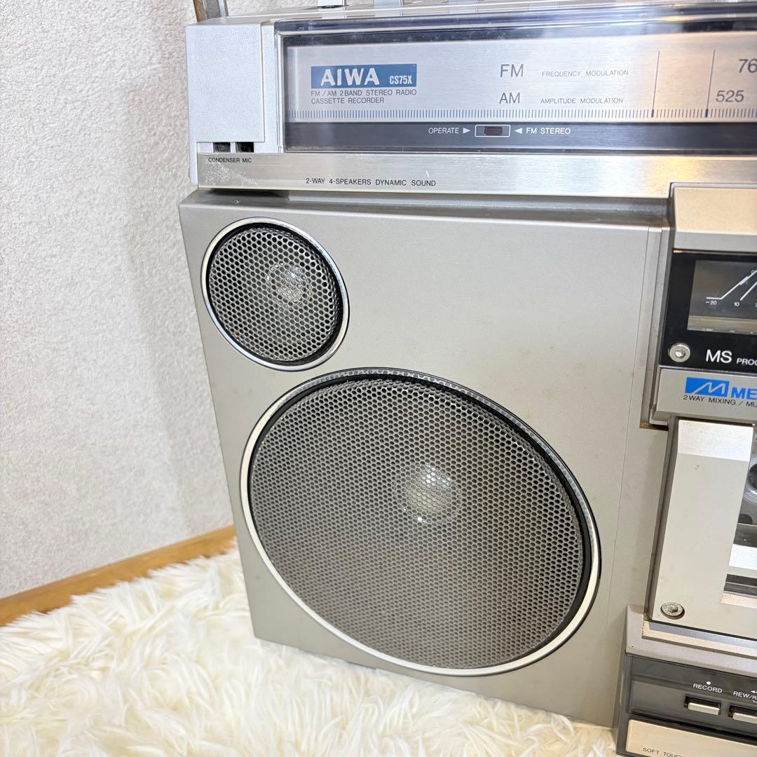 AIWA CS75X アイワ ステレオラジオカセットレコーダー