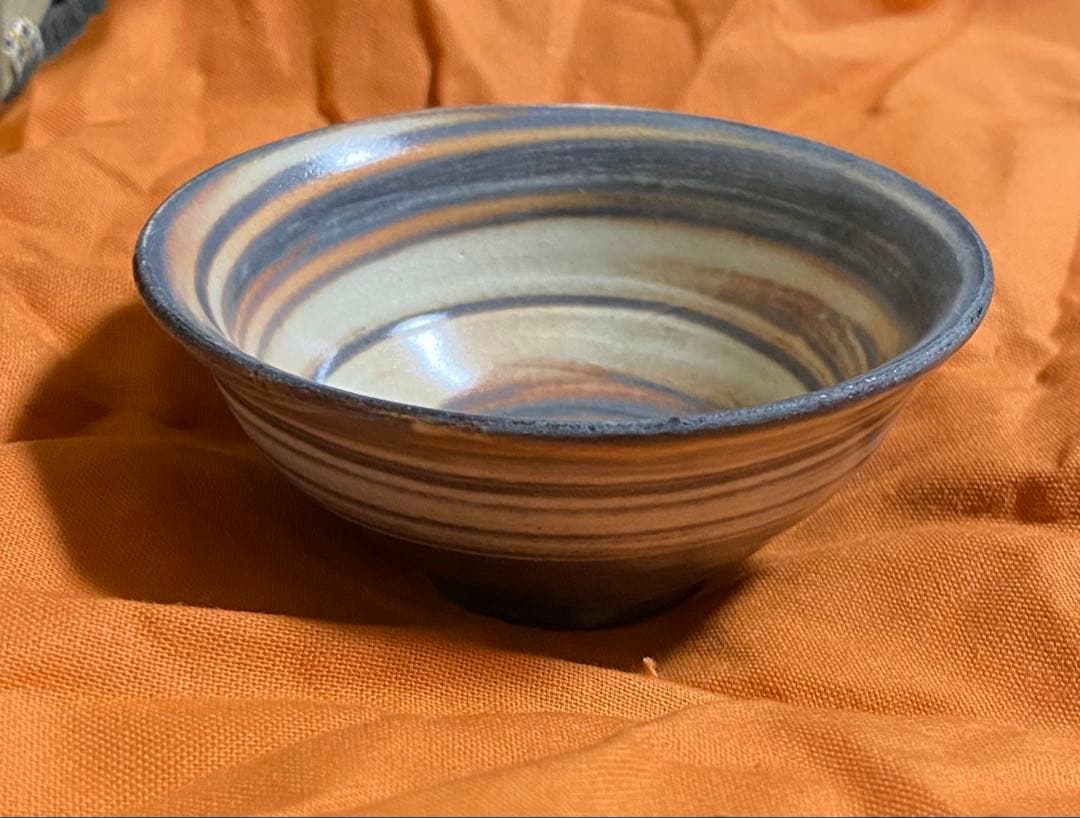古唐津　中里重利作（三玄窯）盃　茶器/茶道具　抹茶茶碗　唐津焼