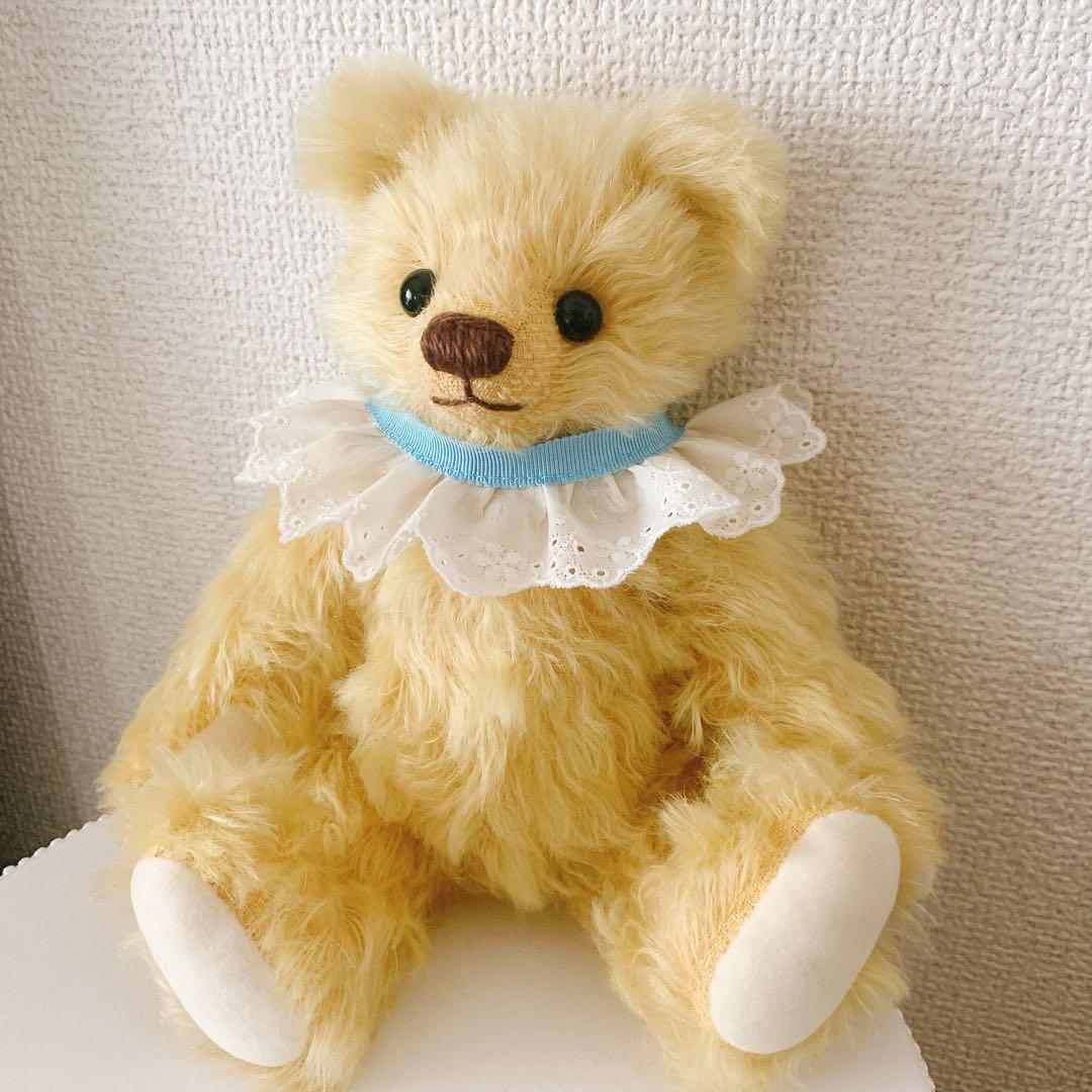 Nana Bee.♡ハンドメイド テディベア 23㎝ イエロークリーム