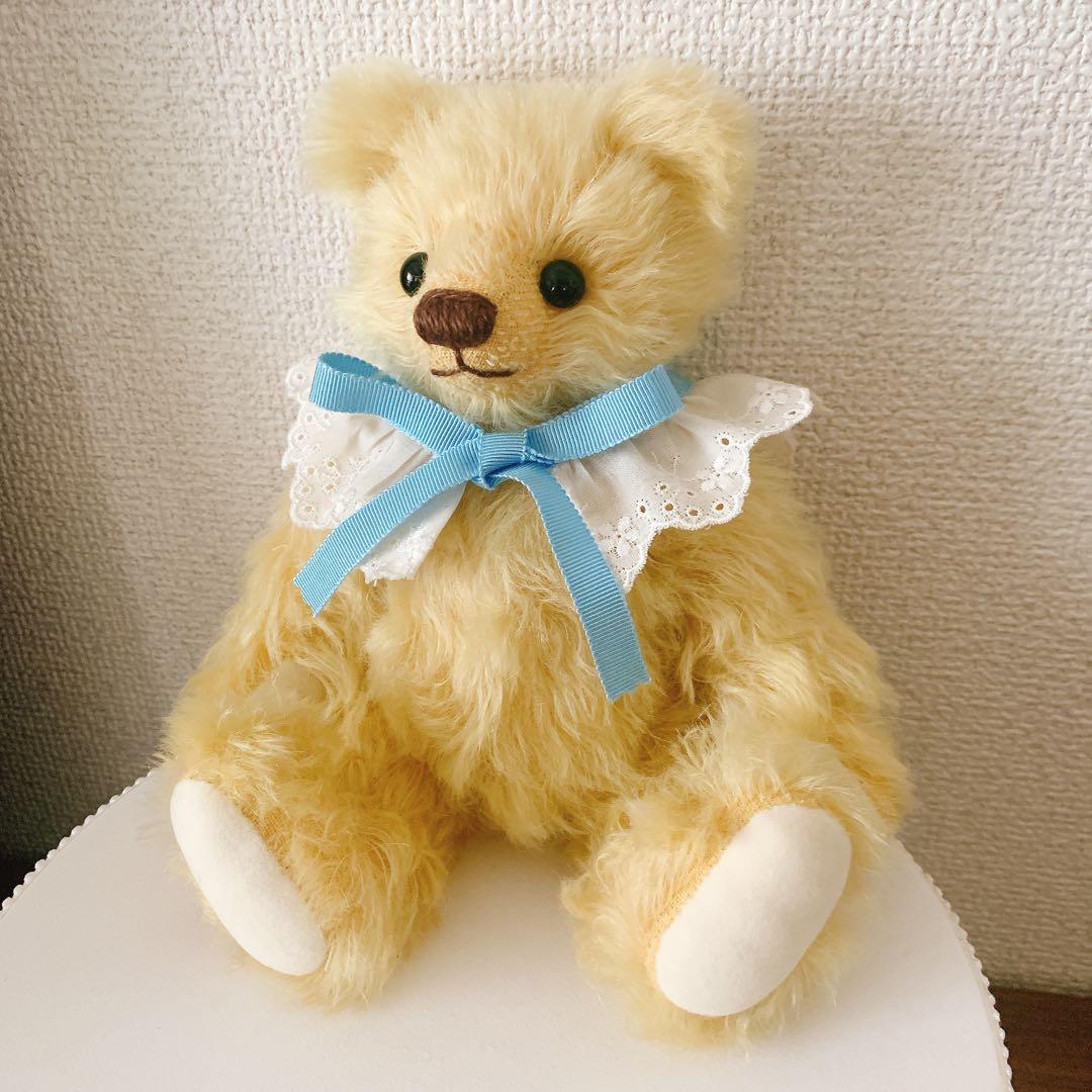 Nana Bee.♡ハンドメイド テディベア 23㎝ イエロークリーム