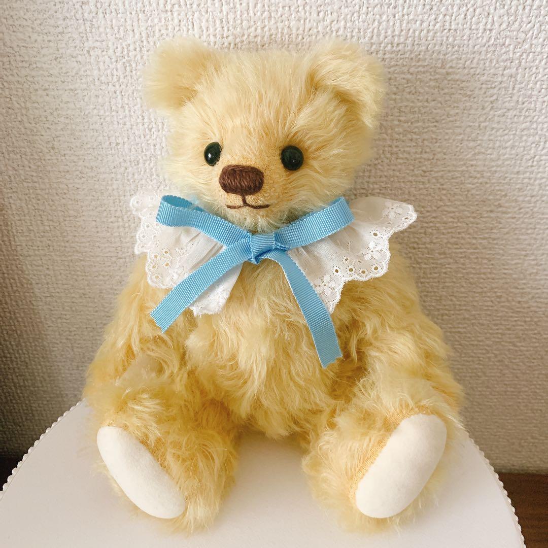 Nana Bee.♡ハンドメイド テディベア 23㎝ イエロークリーム