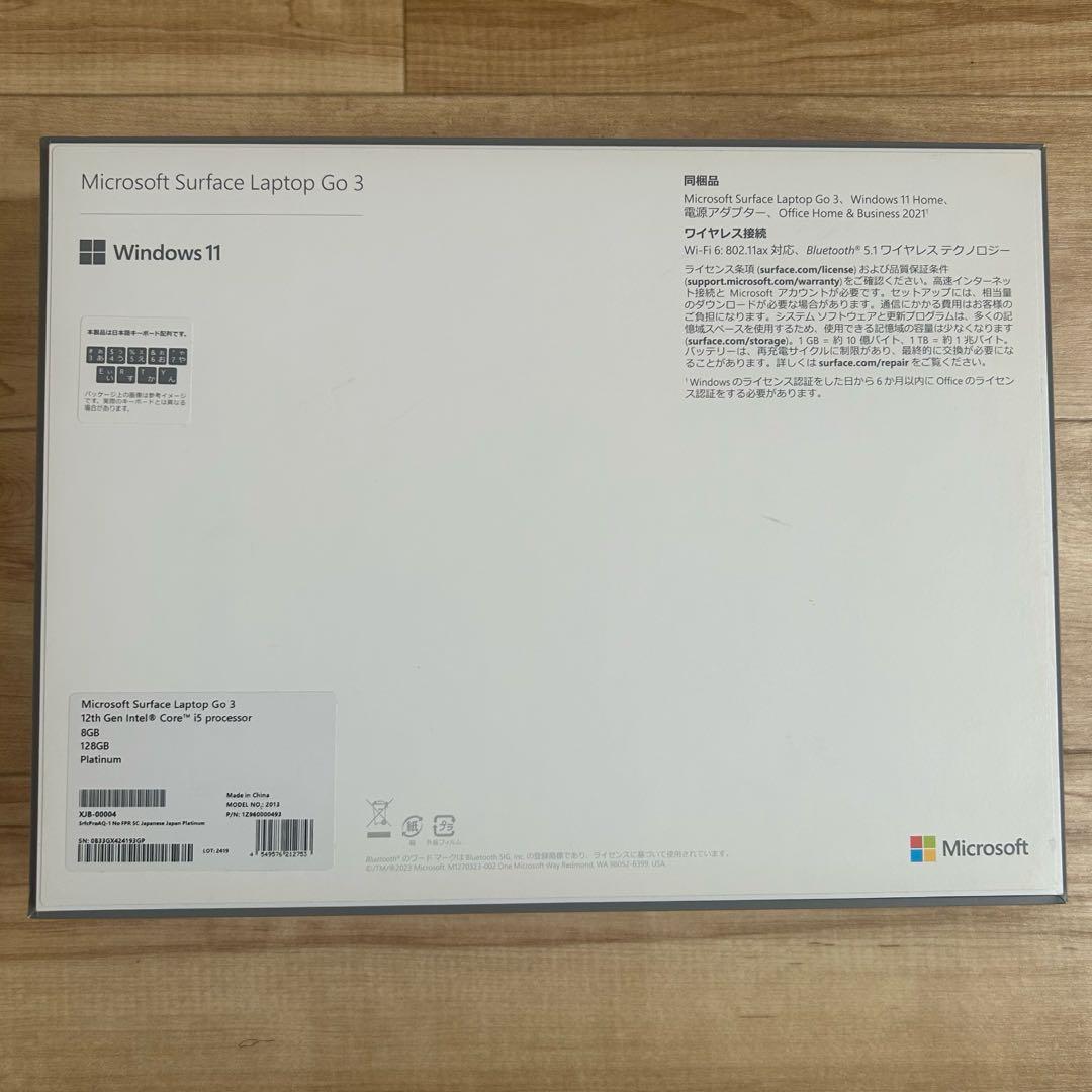 【美品】Microsoft Surface Laptop Go 3