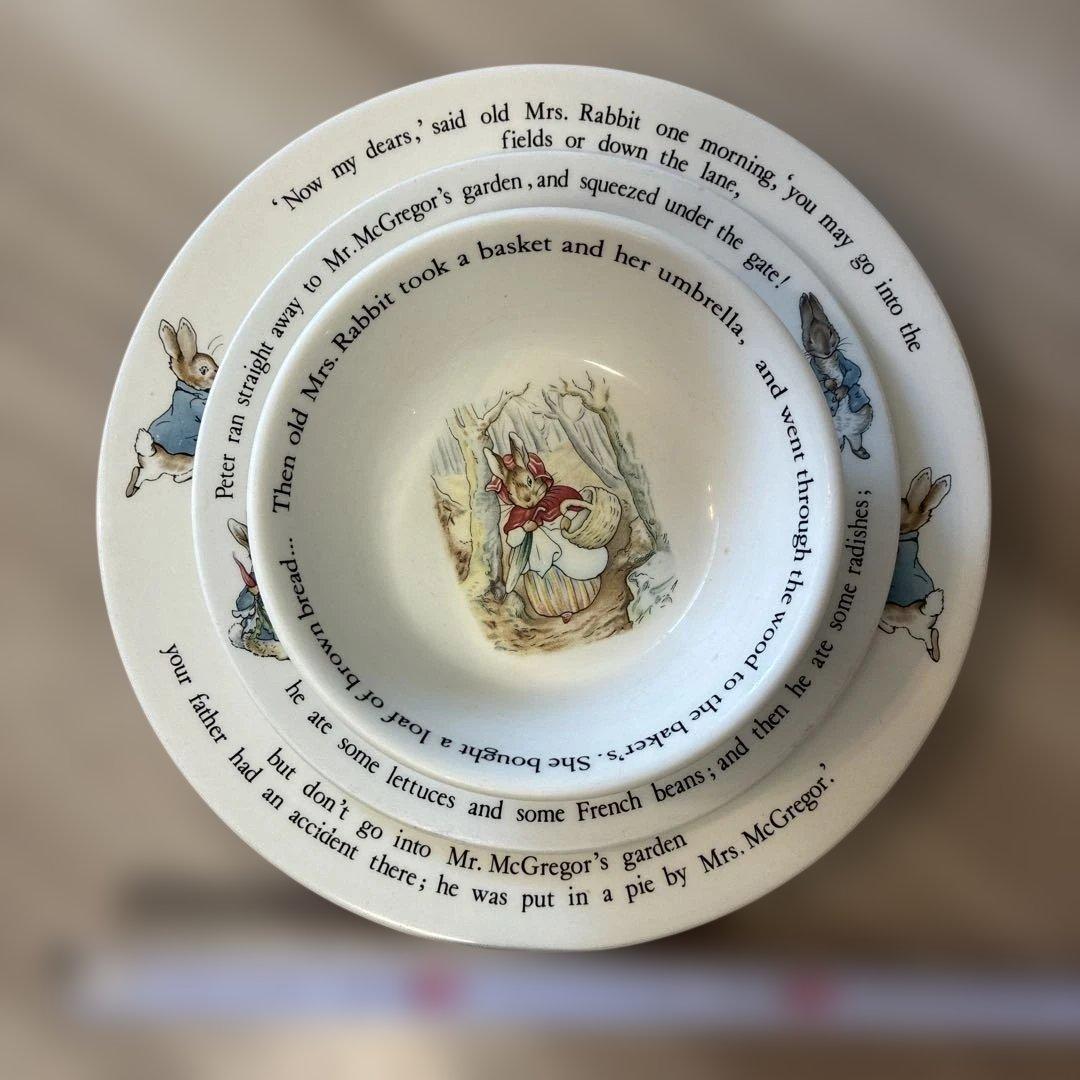  ピーターラビット　大皿　小皿　サラダ皿　食器　セット　うさぎ
