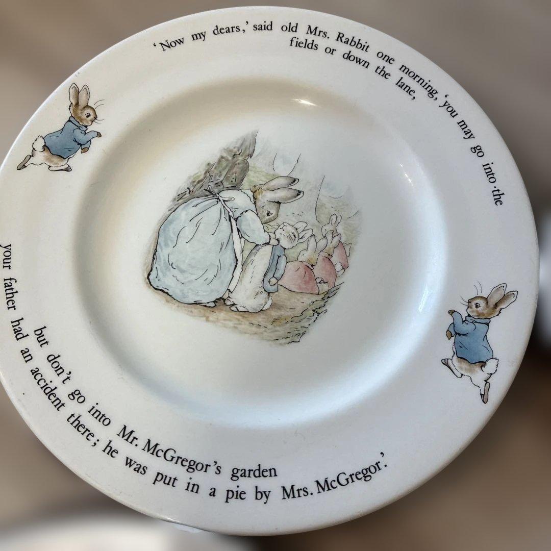  ピーターラビット　大皿　小皿　サラダ皿　食器　セット　うさぎ