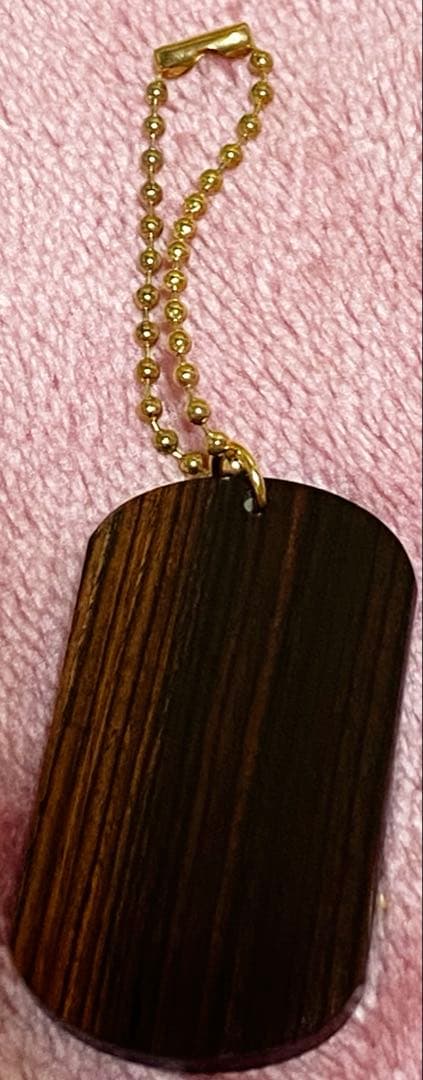 ウッドタグキーホルダー ピンクシェル×キングウッド 新品未使用✨️