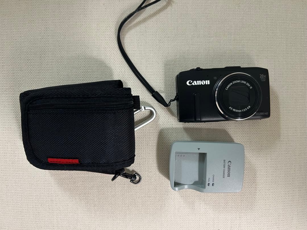 Canon SX280 HS デジタルカメラ ケース付き コンパクト ブラック