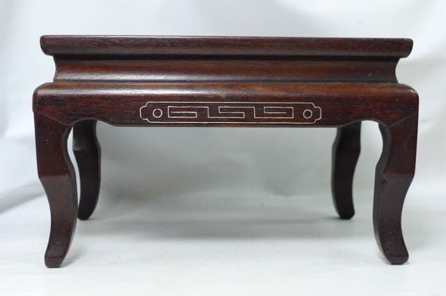 花几 高卓 唐物 唐木 銀象嵌 民国