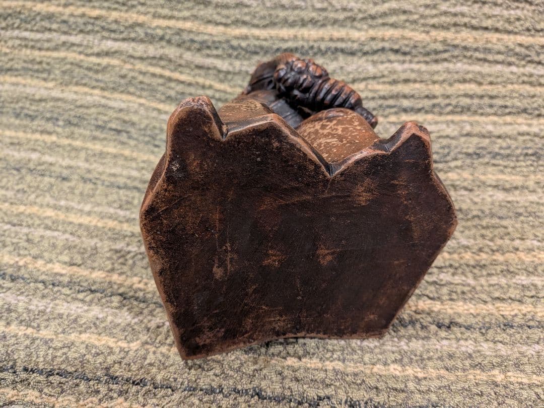 No.21古備前三番叟翁置物A15、天下泰平・五穀豊穣の神様、銘は[友敬]作