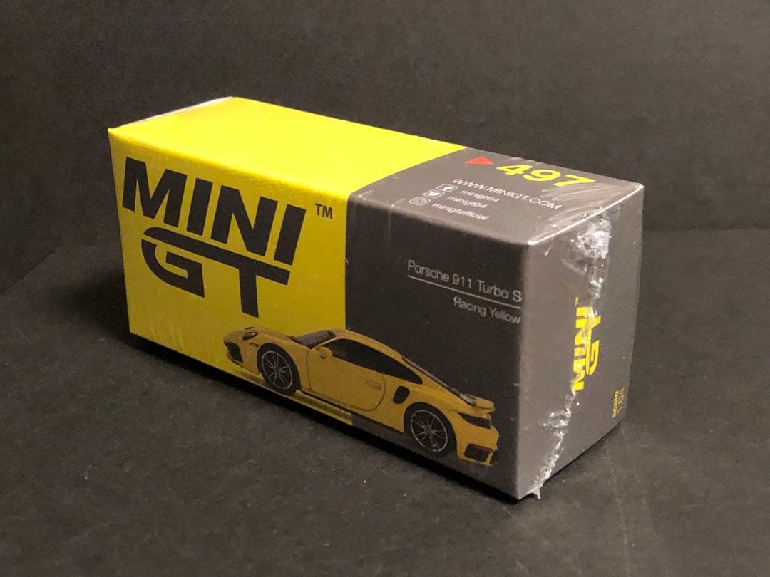 MINI GT 1/64 ポルシェ 911 ターボ S レーシングイエロー