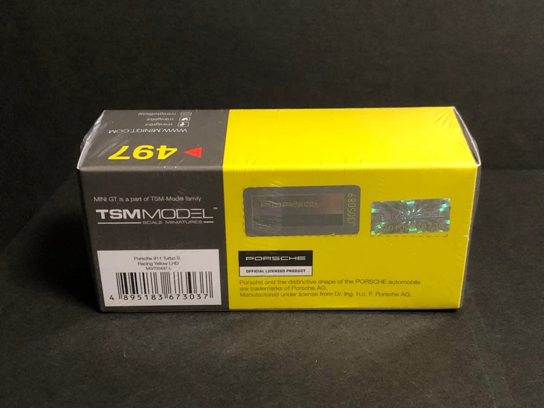 MINI GT 1/64 ポルシェ 911 ターボ S レーシングイエロー