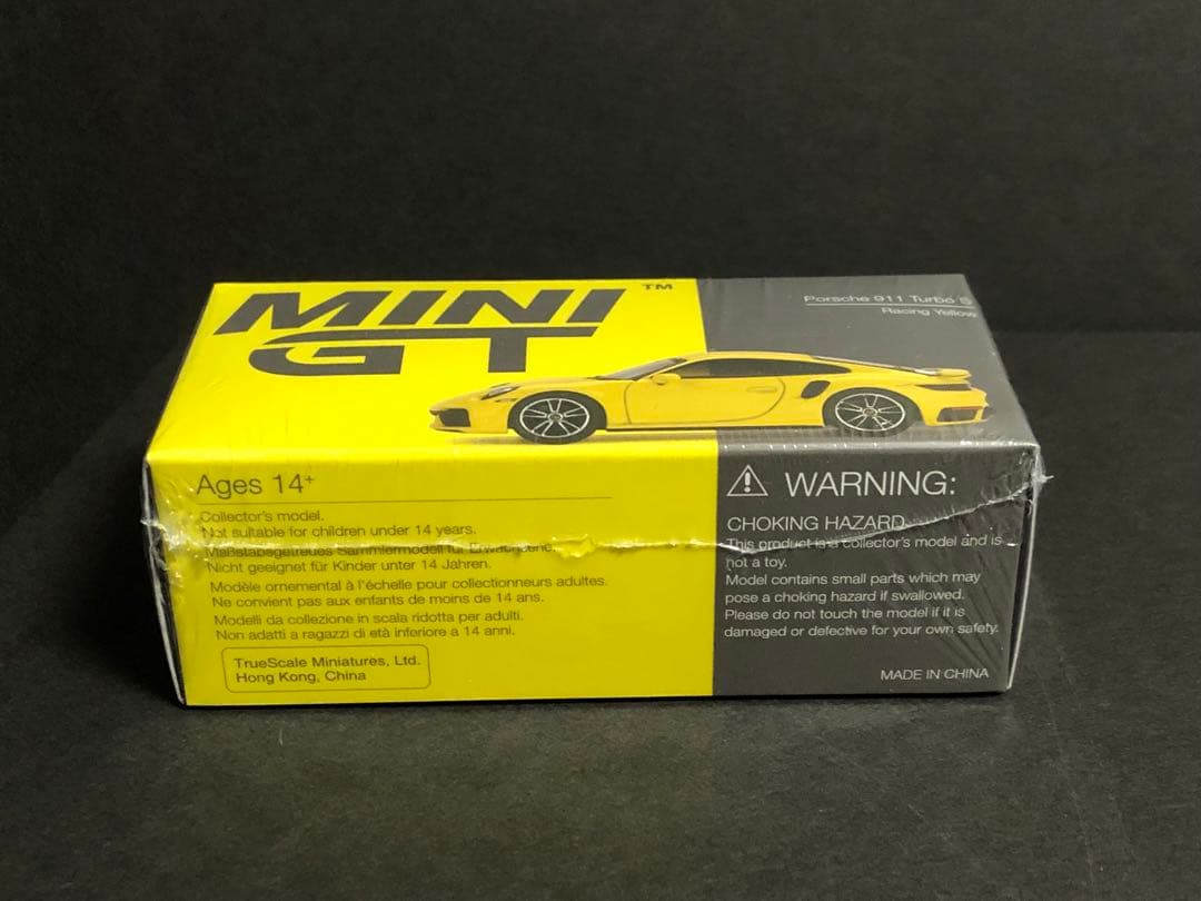MINI GT 1/64 ポルシェ 911 ターボ S レーシングイエロー