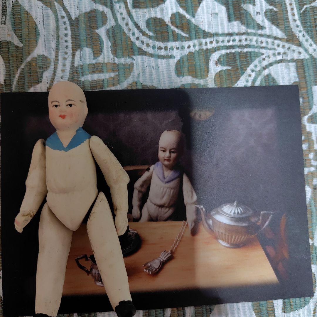 ビンテージ 水兵サン　ビスクドール約10センチ