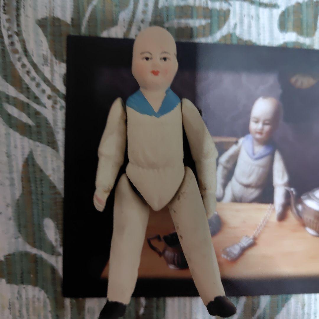 ビンテージ 水兵サン　ビスクドール約10センチ