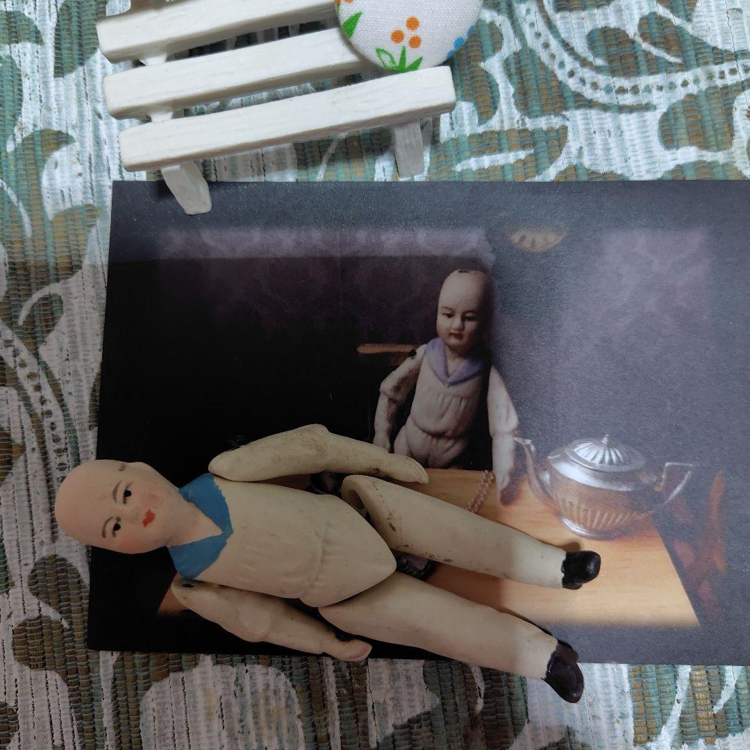 ビンテージ 水兵サン　ビスクドール約10センチ