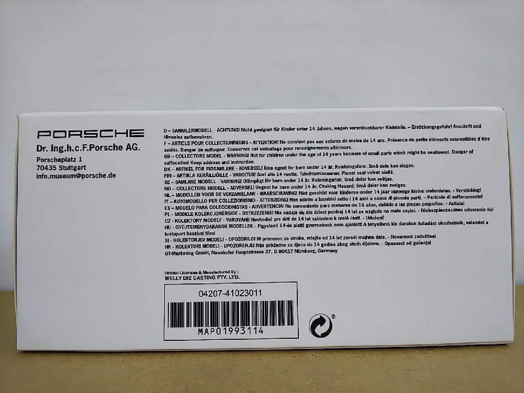 ポルシェ特注ウェリー社製 1/43 ポルシェ 911 ターボ 1974ミニカー