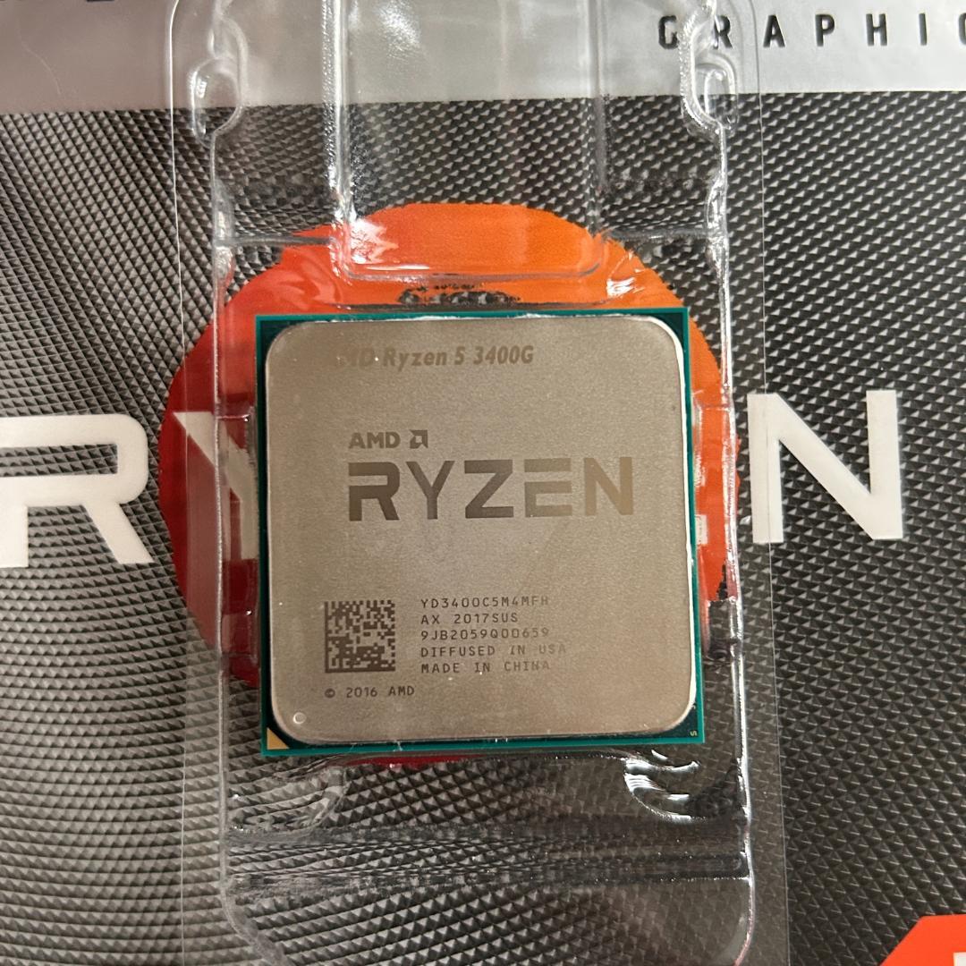 【中古】AMD Ryzen 5 3400G クーラー付き