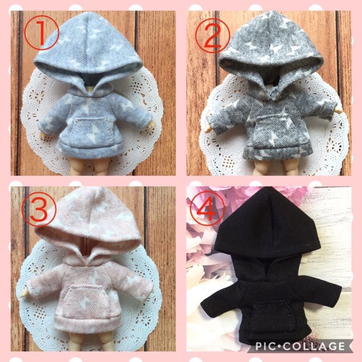 受注生産☆ねんどろいどどーる 服☆大きなフードのパーカー 単品