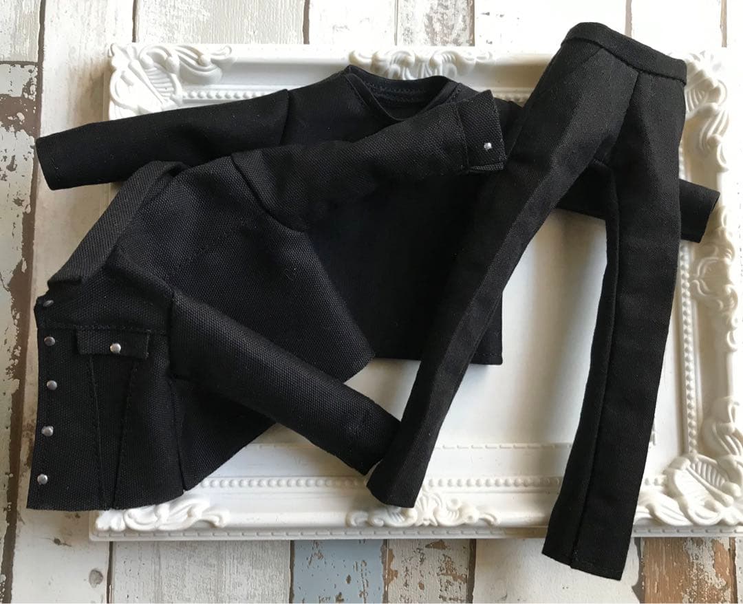 BTS ドール服　ブラックジージャンセット