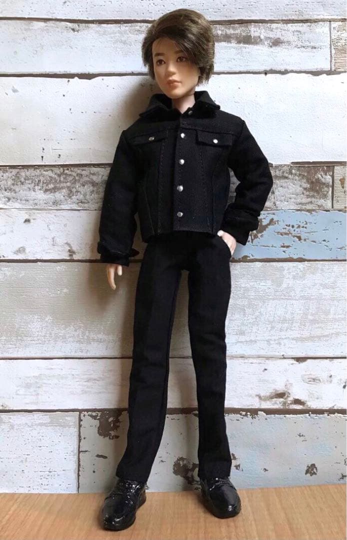 BTS ドール服　ブラックジージャンセット