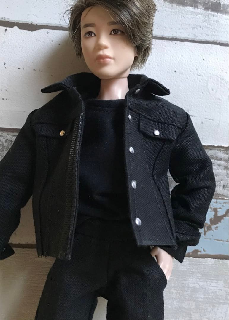 BTS ドール服　ブラックジージャンセット